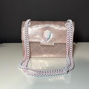 Elegant Pink Shell-Embellished Women's Bag